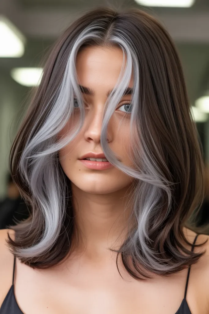 15 Grey Blending Highlights for Brunette Hair: A Modern Hair Transformation Guide 5 brunette woman with shoulder length hair iQ0ZD4p6T0G0LrkxVtVU Q 1idpb4kIQ4mD tvMU4HDOA cover