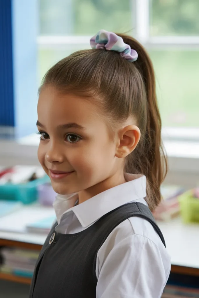 20 School Hairstyles for Girls: Cute, Easy & Practical Ideas for Every School Day 2 close up of a young school girl with a n X ywgGYcREyzLWPyjP2c5g pbTsneKAQV laeYxYi7p2A