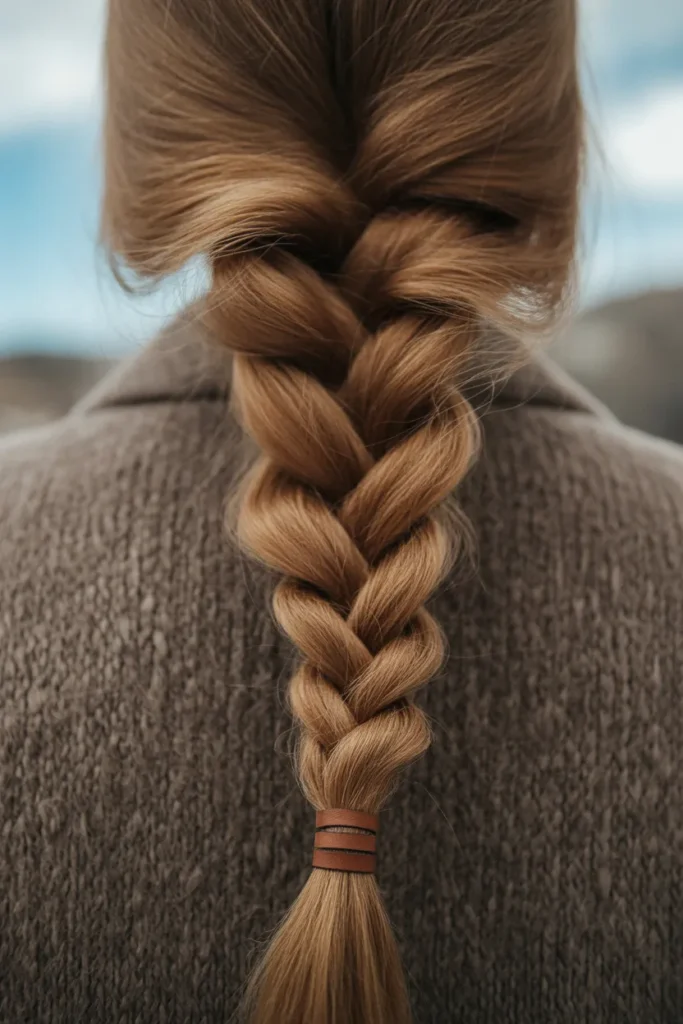close up of long fishtail braid with tex ZWl2NYilSwidQuCyfheM5Q Ecu kk5hRCSyEy4UpXWf2Q