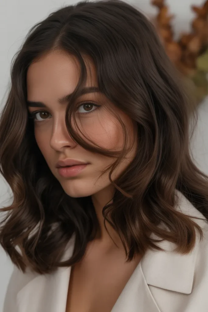 15 Fall Hair Inspo Ideas to Refresh Your Look This Season 9 close up of woman with glossy espresso b goYgSom Thq2mWLWiwJeKQ l5MKvZ7IQ1qYRO8IIZ3TBQ