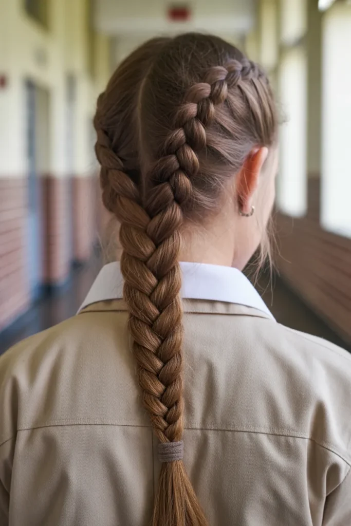 20 School Hairstyles for Girls: Cute, Easy & Practical Ideas for Every School Day 12 detailed fishtail braid on medium length ZzwvlwAUR3W6FbH5DXr XQ BFMsdJM QeK2GcUHKqtPbQ