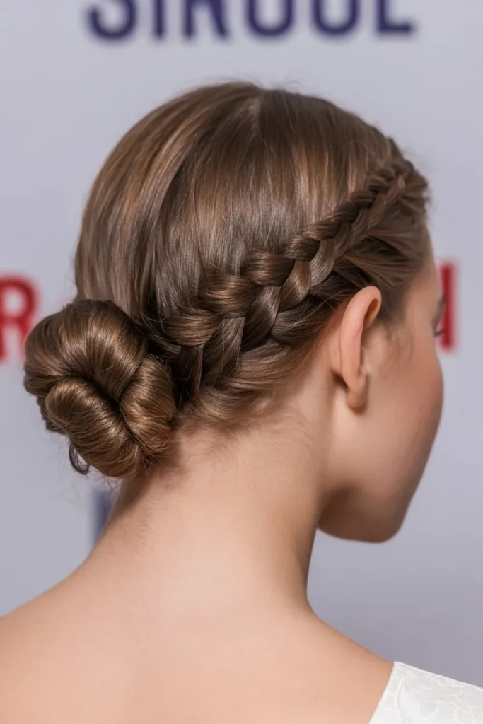 20 Simple Hairstyles for School: Quick, Cute, and Stress-Free 9 elegant braided bun hairstyle on teenage nyhAkfESRmywabXC3TlkAA e2IE Ej1S4S2 zktMTZtxA cover
