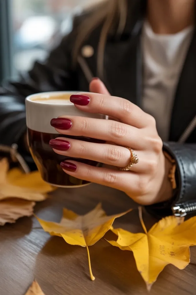 elegant female hand with burgundy red na r0AznSN6QxSEb1hZrZbZtA PyW4D4MgRbOGBoU kB79xA cover