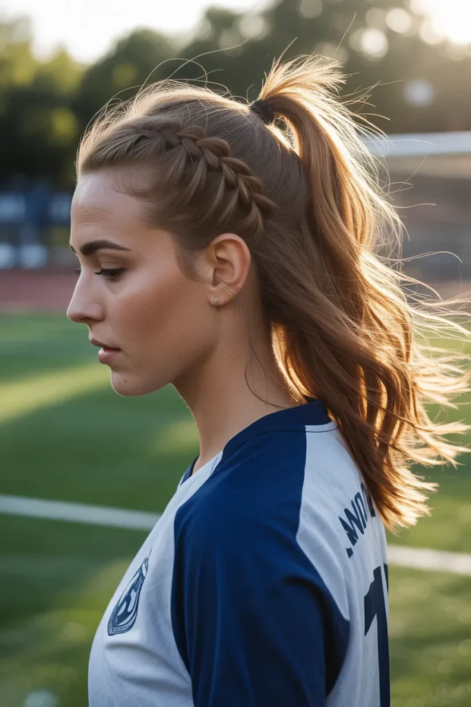 female soccer player with a half up pony Cuqi FkTkqfTiSfXpxcIg XDcg n6nQu6UG7WwiDlqCA