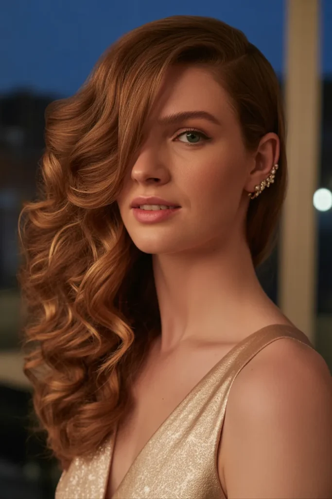 glamorous side swept curls cascading ove 4cUR7kCRRaZi VgB3MNuw pYQ2wHaZRtaCNBnjzEBX Q