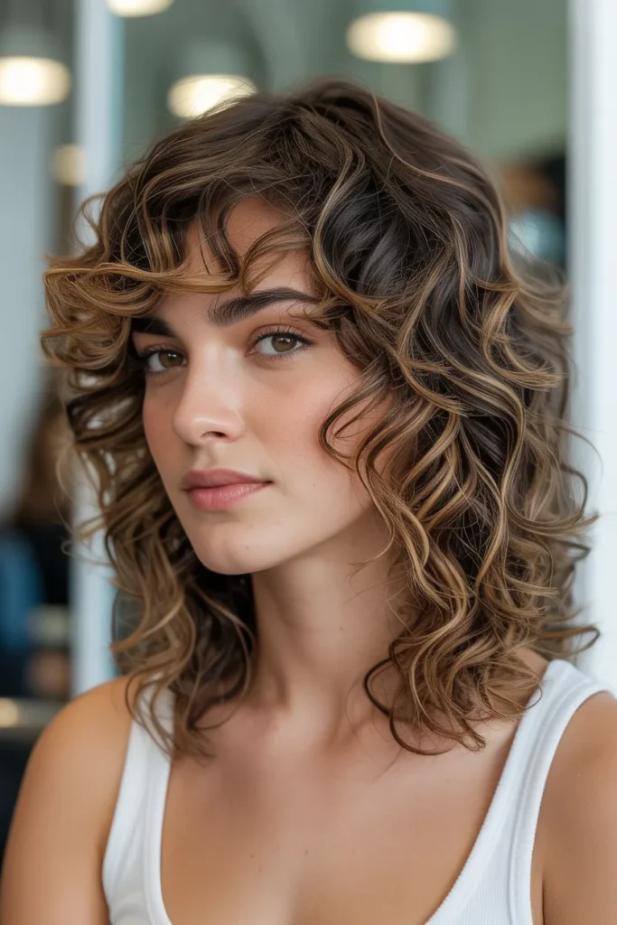 layered curly hairstyle dark base with g iA5 r0ONRDSPDrXMzmxgNQ WT5x9JcCRimv9WoCyaGgWQ cover