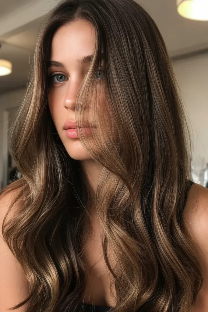 long chocolate brown hair with ultra fin 96FtvRoRi d5OqLtaf6PQ CXbN 33TcmLh4Mi93lIRg cover