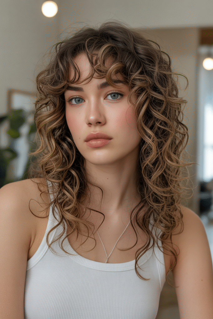 long curly hair with layered curtain ban vkx2UEihTmu 416mnKlRlA tFk0tIEKSrGzFup0hNTMvA