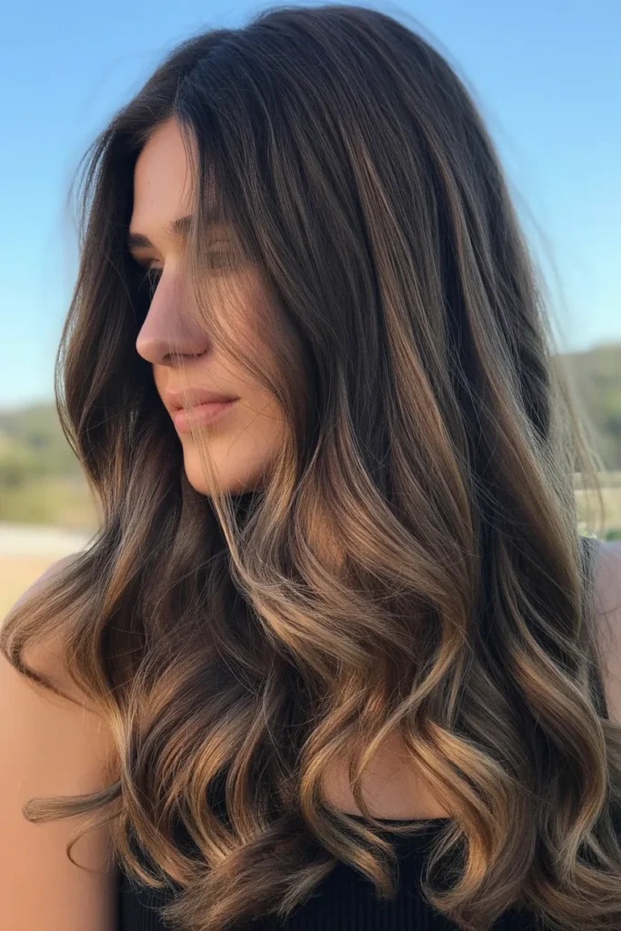 long flowing hair with chocolate brown b 0T20fnOvTd vYxm9MtVD0w ay97vWPeTXGIeBxOV0OPSQ cover