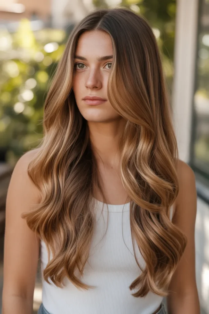 20 Brown Cinnamon Hair Color Ideas 4 long hair with balayage technique roots It2p qUYTl6haOcb1GreFQ AeUSN7tAS7eV8zjnnNAGlQ