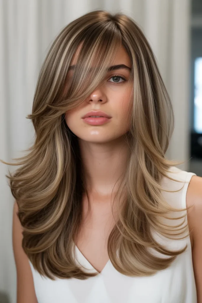 long side swept bangs blended into layer Ec55vP4UR4yrQ2R5X3zELg WF0fEqWdThWzn1yYeLRosw