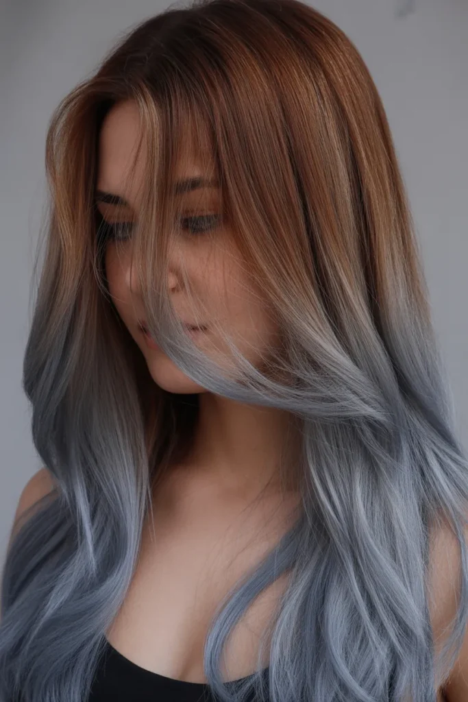15 Grey Blending Highlights for Brunette Hair: A Modern Hair Transformation Guide 3 long straight brunette hair transitionin sX 3MsJ2SwOXWAut0zqGDA xOMjBgQcQT2xMHEueu07oQ cover