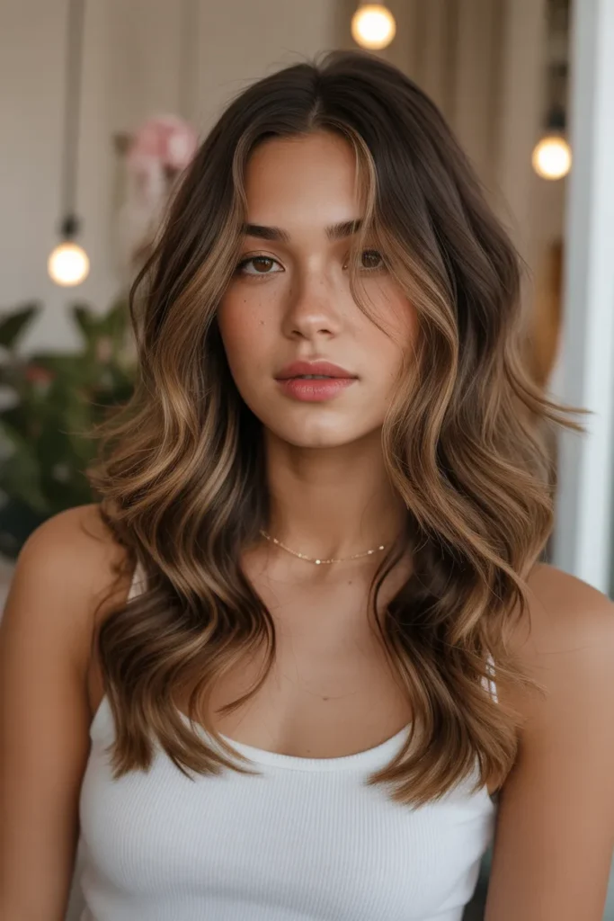 18 Brown Sugar Hair Styles That Add Warmth and Dimension 12 medium length wavy brown sugar hair with Ge3vaqvMQ3qg1NeZoALYjg DYGqptnbTy uLWjK4F9zcg