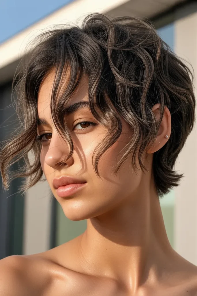 modern short shag haircut with heavy cro AYazGTq1Tgi3TfDkcxwRzw NA uQ2sYSJe057Hn9R7J4A