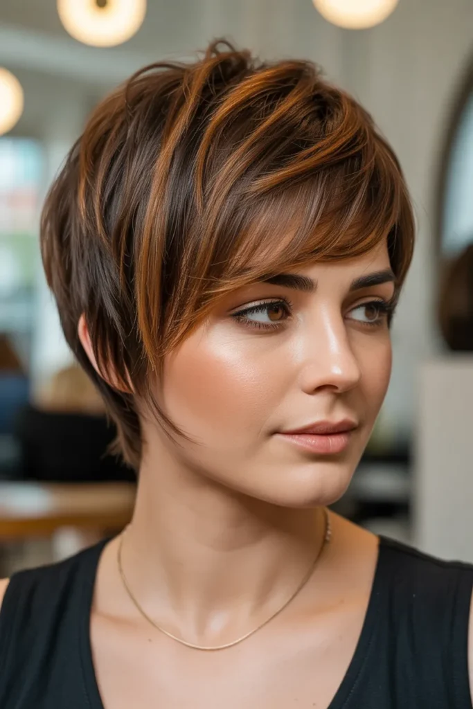18 Brown Sugar Hair Styles That Add Warmth and Dimension 7 pixie cut hairstyle with layered brown s iNFP6kfkT3Kh5p2nwG 0yA eWoiQyDPQqay85DorBY bQ