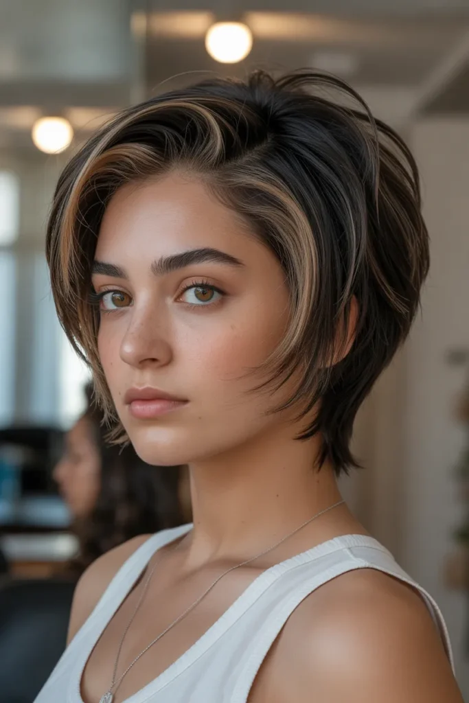 short textured haircut with dark base an DZ7CbAVIQYCwnz4Bm4Svpw mSU8v clQHS82Os3PMCcRA cover