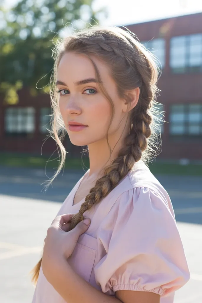 side braid hairstyle over one shoulder s Ho13thjfSzmzzeai3DJyqA KcnwGMgIQ6ChRFEGYNWOsQ