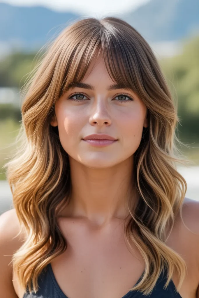 side swept bangs paired with loose beach iUnmgsofSiyRRORgIjXofQ YrH1YG0IQaWIQ35hKJDb A