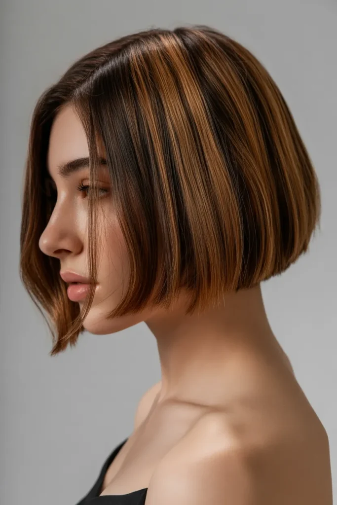 sleek chin length bob with subtle honey 60B3K5QdQSm 4aVfbpwWiw 7HMk25ZgTR2erSc39K67LA cover
