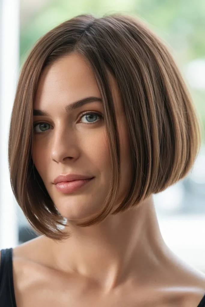 22 Angled Bob Hairstyles: The Ultimate Guide to Chic Haircuts 2 studio portrait of a woman with a classi TINXse9PT2moO p6s4 v8A x2 WhTm2TnWpy11 ofx 1A cover 1