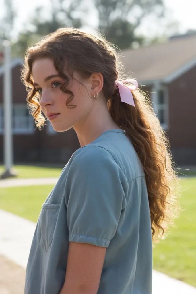 20 Simple Hairstyles for School: Quick, Cute, and Stress-Free 15 teenage girl with thick wavy hair styled tbYHdu0Tvu3OzYvaH3JrQ YMy6beZCTN lWWkYa kOSQ cover