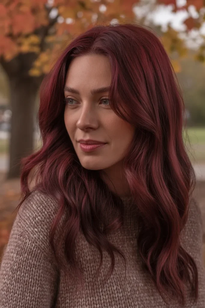 15 Fall Hair Inspo Ideas to Refresh Your Look This Season 8 woman with deep burgundy hair rich red w 2KSZBfhyRK erJG1grrKHQ 1BrjyDGvQSWx3eppXfufhg