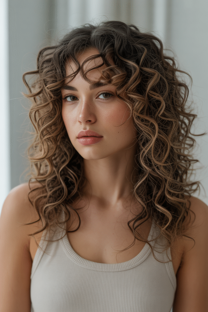 woman with long curly hair and rounded l Jx6TX18 RVaUbwhT4AxvDg rzagIXAyRsW034oxR4 fDQ