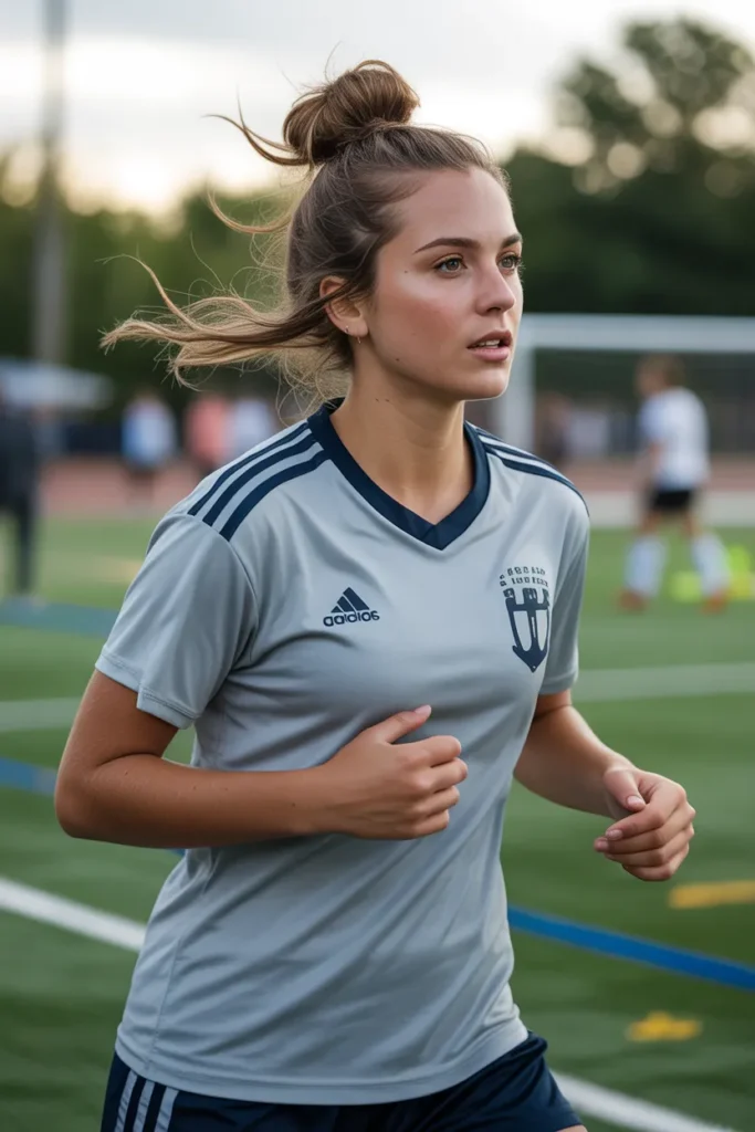 young woman with hair in a messy bun on AK1yvP44RU 3bZ5wItwfIA nsaDipHS1SfvLjNg8401A